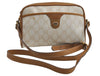 Authentic GUCCI Vintage Shoulder Cross Body Bag Purse GG PVC Leather White 8493I