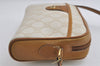 Authentic GUCCI Vintage Shoulder Cross Body Bag Purse GG PVC Leather White 8493I