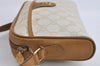 Authentic GUCCI Vintage Shoulder Cross Body Bag Purse GG PVC Leather White 8493I