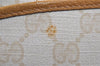 Authentic GUCCI Vintage Shoulder Cross Body Bag Purse GG PVC Leather White 8493I