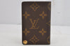 Auth Louis Vuitton Monogram Porte Cartes Credit Pression M60937 Card Case 8493J