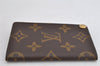 Auth Louis Vuitton Monogram Porte Cartes Credit Pression M60937 Card Case 8493J