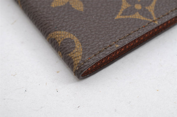 Auth Louis Vuitton Monogram Porte Cartes Credit Pression M60937 Card Case 8493J