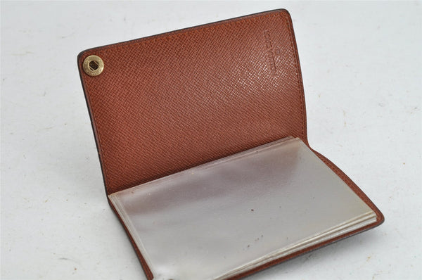 Auth Louis Vuitton Monogram Porte Cartes Credit Pression M60937 Card Case 8493J