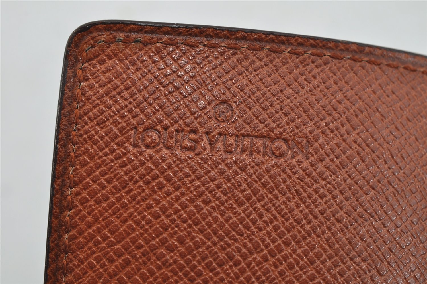 Auth Louis Vuitton Monogram Porte Cartes Credit Pression M60937 Card Case 8493J