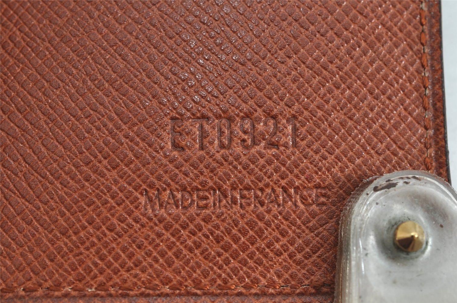 Auth Louis Vuitton Monogram Porte Cartes Credit Pression M60937 Card Case 8493J