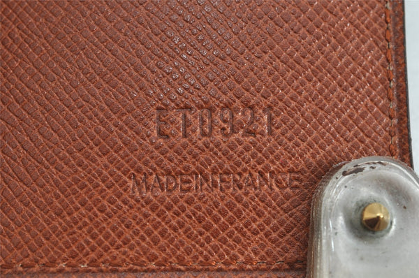 Auth Louis Vuitton Monogram Porte Cartes Credit Pression M60937 Card Case 8493J