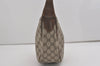 Authentic GUCCI Web Sherry Line Shoulder Cross Bag GG PVC Leather Brown 8494I