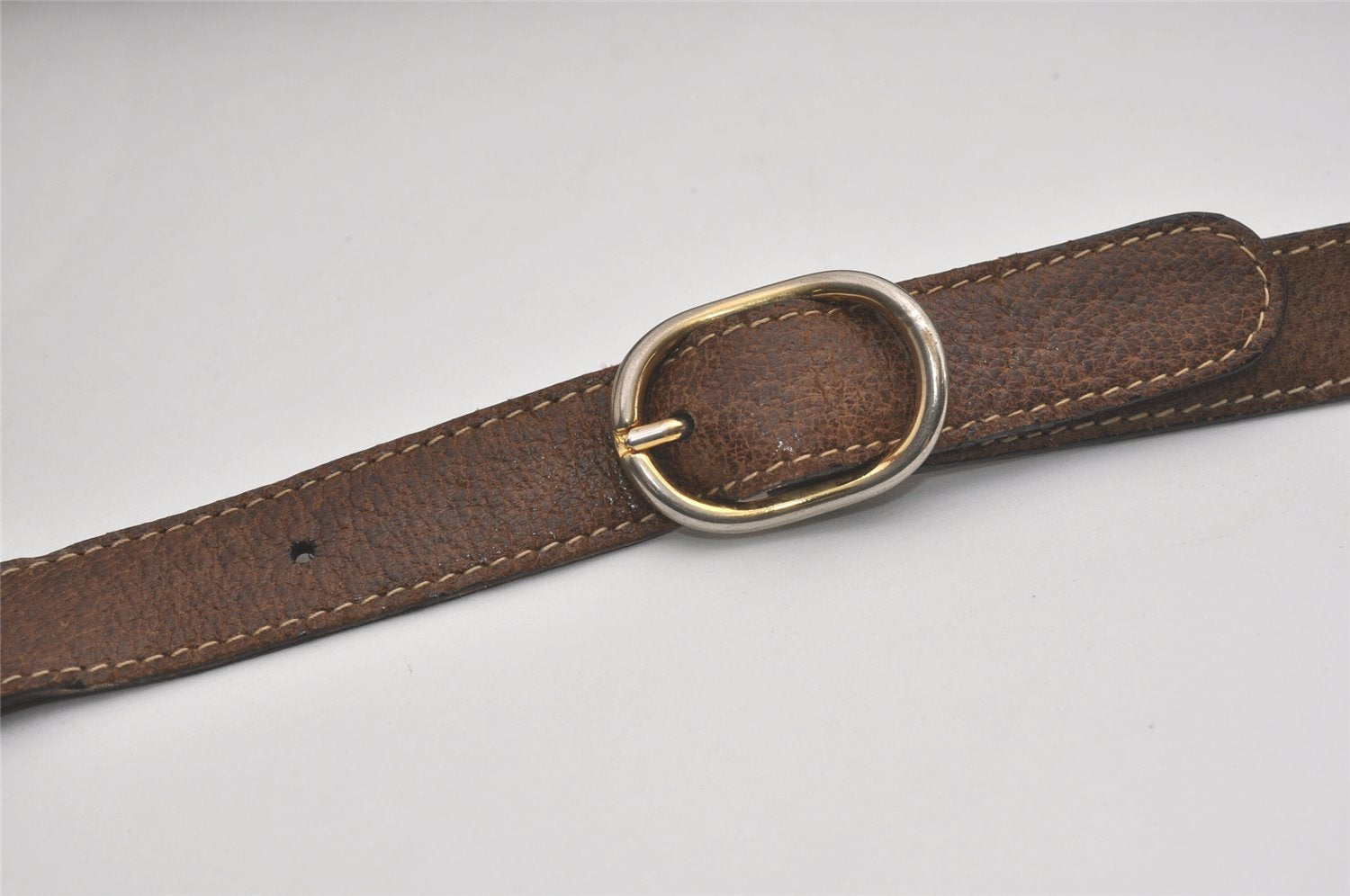 Authentic GUCCI Web Sherry Line Shoulder Cross Bag GG PVC Leather Brown 8494I