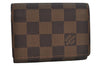 Authentic Louis Vuitton Damier Enveloppe Cartes de Visite N62920 Card Case 8494J