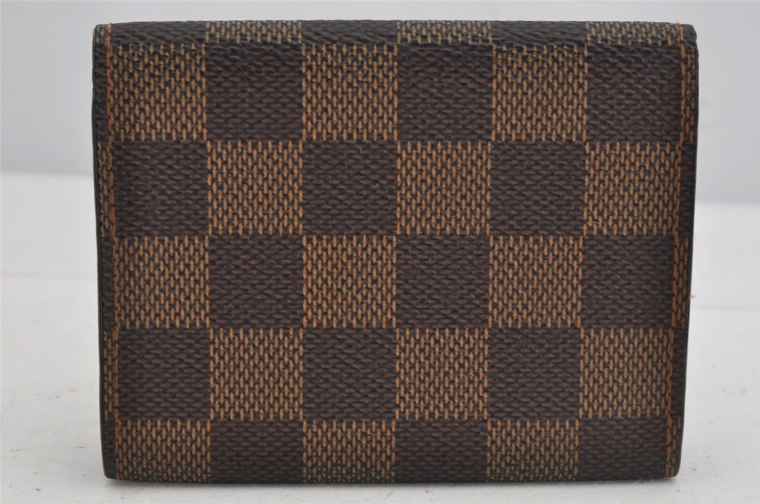 Authentic Louis Vuitton Damier Enveloppe Cartes de Visite N62920 Card Case 8494J