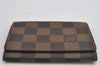 Authentic Louis Vuitton Damier Enveloppe Cartes de Visite N62920 Card Case 8494J