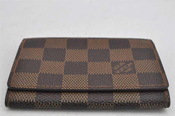 Authentic Louis Vuitton Damier Enveloppe Cartes de Visite N62920 Card Case 8494J