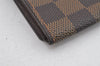 Authentic Louis Vuitton Damier Enveloppe Cartes de Visite N62920 Card Case 8494J