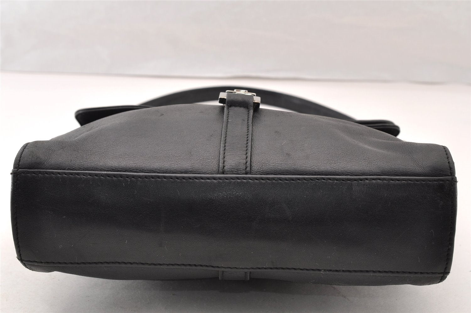 Authentic GUCCI Jackie Shoulder Hand Bag Purse Leather 0013734 Black 8495I