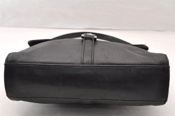 Authentic GUCCI Jackie Shoulder Hand Bag Purse Leather 0013734 Black 8495I