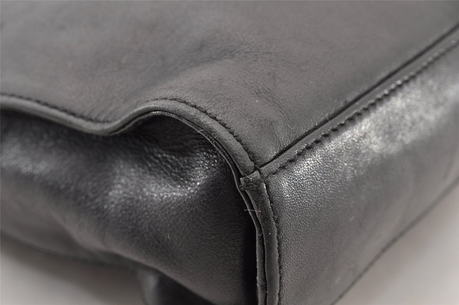 Authentic GUCCI Jackie Shoulder Hand Bag Purse Leather 0013734 Black 8495I