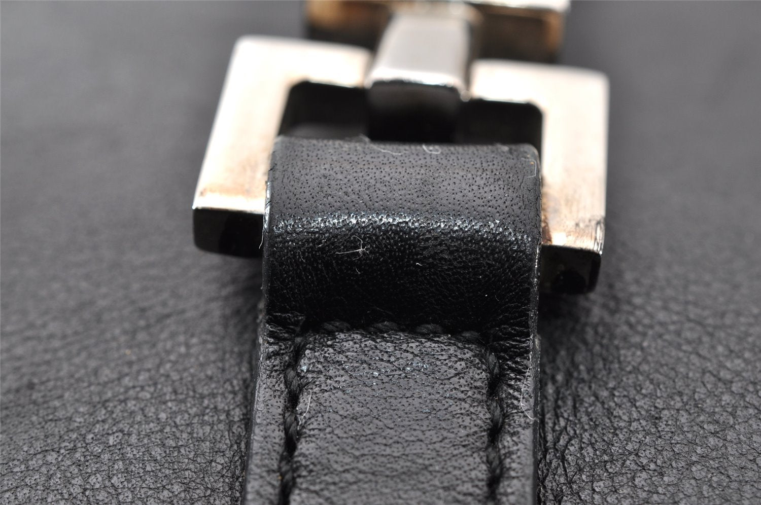 Authentic GUCCI Jackie Shoulder Hand Bag Purse Leather 0013734 Black 8495I