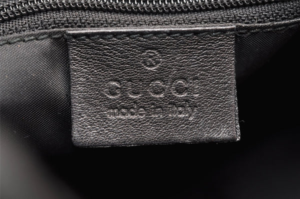 Authentic GUCCI Jackie Shoulder Hand Bag Purse Leather 0013734 Black 8495I
