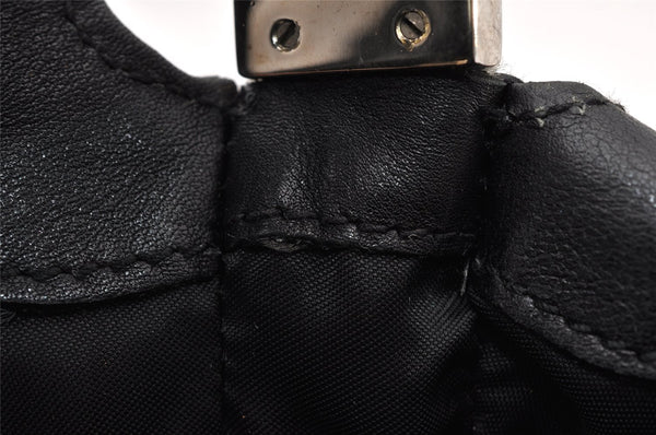 Authentic GUCCI Jackie Shoulder Hand Bag Purse Leather 0013734 Black 8495I