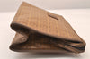 Authentic FENDI Vintage Zucchino Clutch Hand Bag Purse PVC Leather Brown 8495M