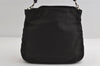 Authentic GUCCI Bamboo Shoulder Hand Bag Nylon Leather 0011638 Black 8496I