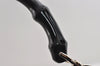 Authentic GUCCI Bamboo Shoulder Hand Bag Nylon Leather 0011638 Black 8496I