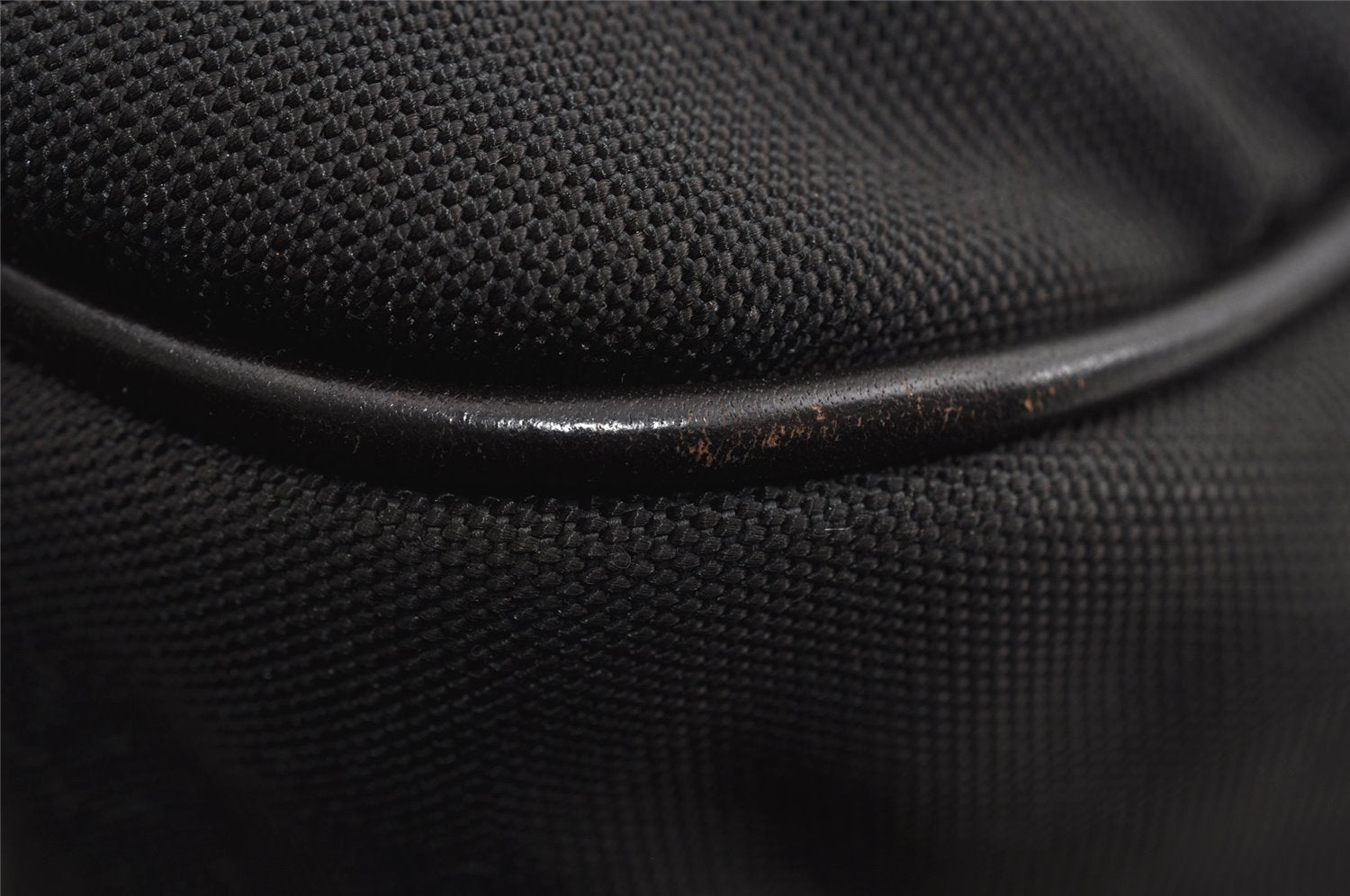 Authentic GUCCI Bamboo Shoulder Hand Bag Nylon Leather 0011638 Black 8496I