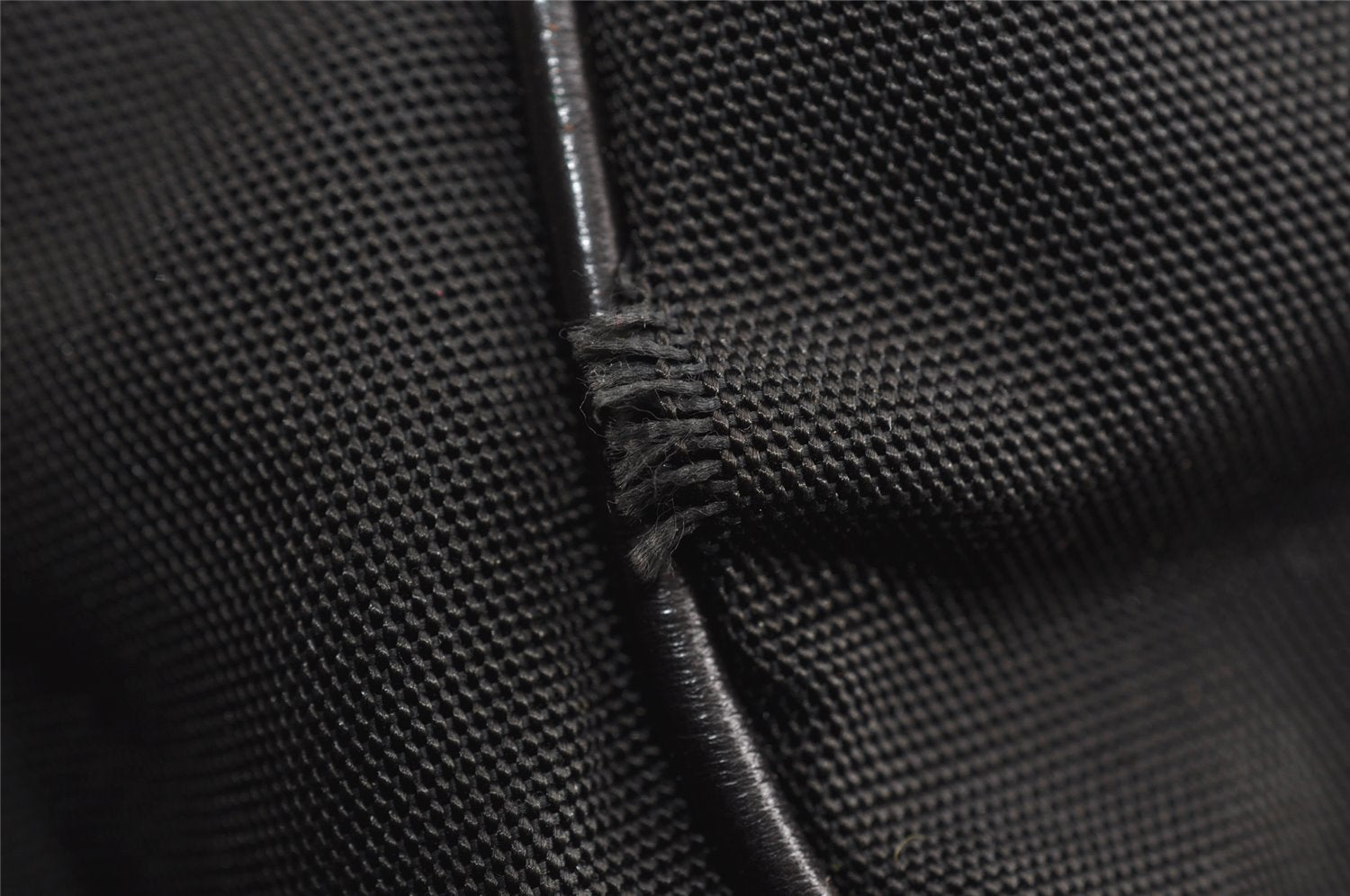 Authentic GUCCI Bamboo Shoulder Hand Bag Nylon Leather 0011638 Black 8496I