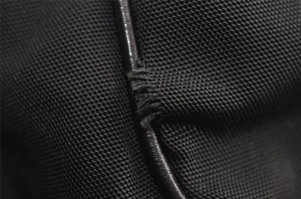 Authentic GUCCI Bamboo Shoulder Hand Bag Nylon Leather 0011638 Black 8496I