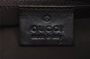 Authentic GUCCI Bamboo Shoulder Hand Bag Nylon Leather 0011638 Black 8496I