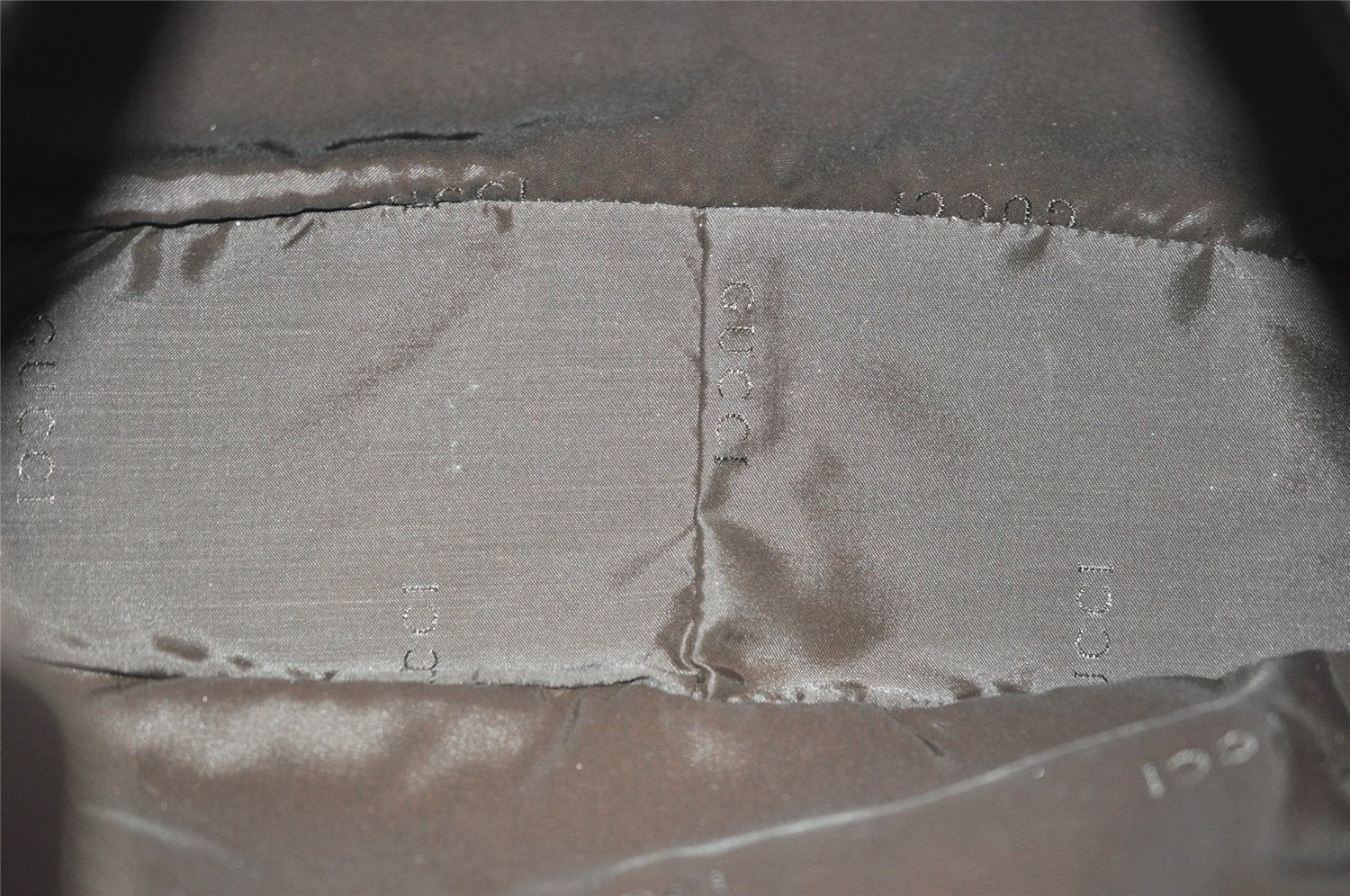 Authentic GUCCI Bamboo Shoulder Hand Bag Nylon Leather 0011638 Black 8496I