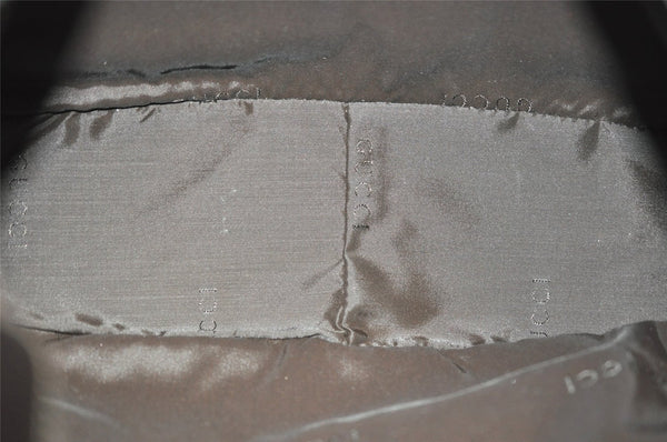 Authentic GUCCI Bamboo Shoulder Hand Bag Nylon Leather 0011638 Black 8496I