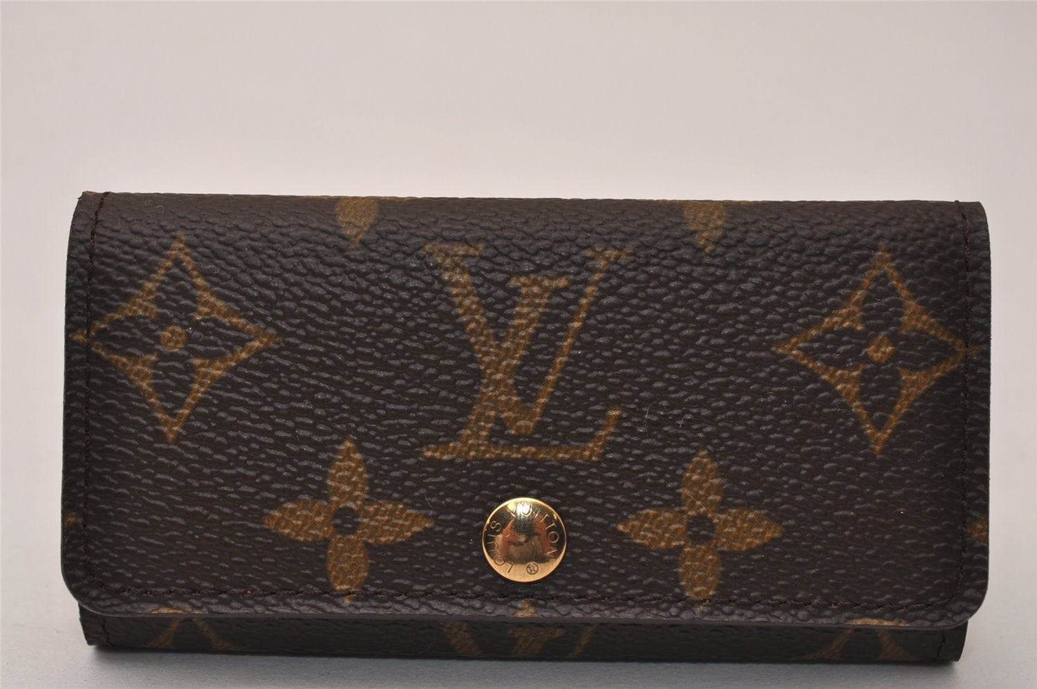 Authentic Louis Vuitton Monogram Multicles 4 Four Hooks Key Case M62631 LV 8496J