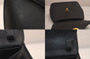 Authentic GIVENCHY Vintage Leather Shoulder Hand Bag Purse Black 8496M