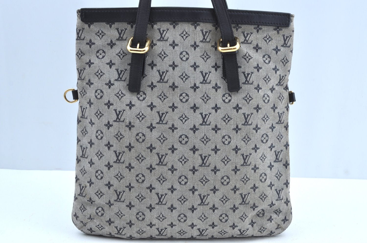 Auth Louis Vuitton Monogram Mini Francoise Blue M92208 Shoulder Hand Bag 8497G