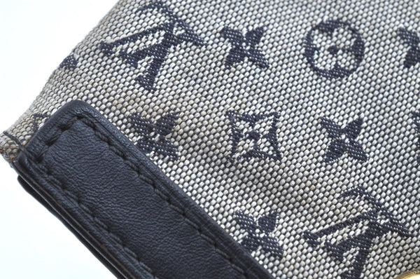 Auth Louis Vuitton Monogram Mini Francoise Blue M92208 Shoulder Hand Bag 8497G