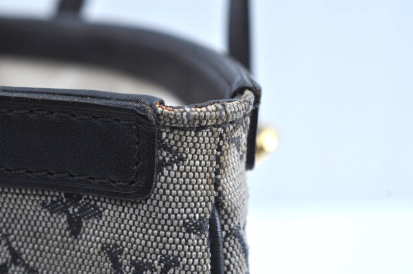 Auth Louis Vuitton Monogram Mini Francoise Blue M92208 Shoulder Hand Bag 8497G