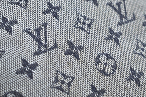 Auth Louis Vuitton Monogram Mini Francoise Blue M92208 Shoulder Hand Bag 8497G