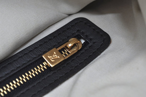 Auth Louis Vuitton Monogram Mini Francoise Blue M92208 Shoulder Hand Bag 8497G