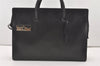 Authentic GUCCI Vintage Briefcase Business Hand Bag Leather 03012 Black 8497I