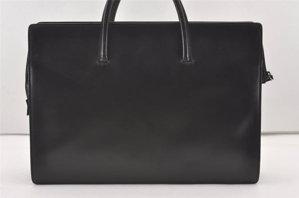 Authentic GUCCI Vintage Briefcase Business Hand Bag Leather 03012 Black 8497I
