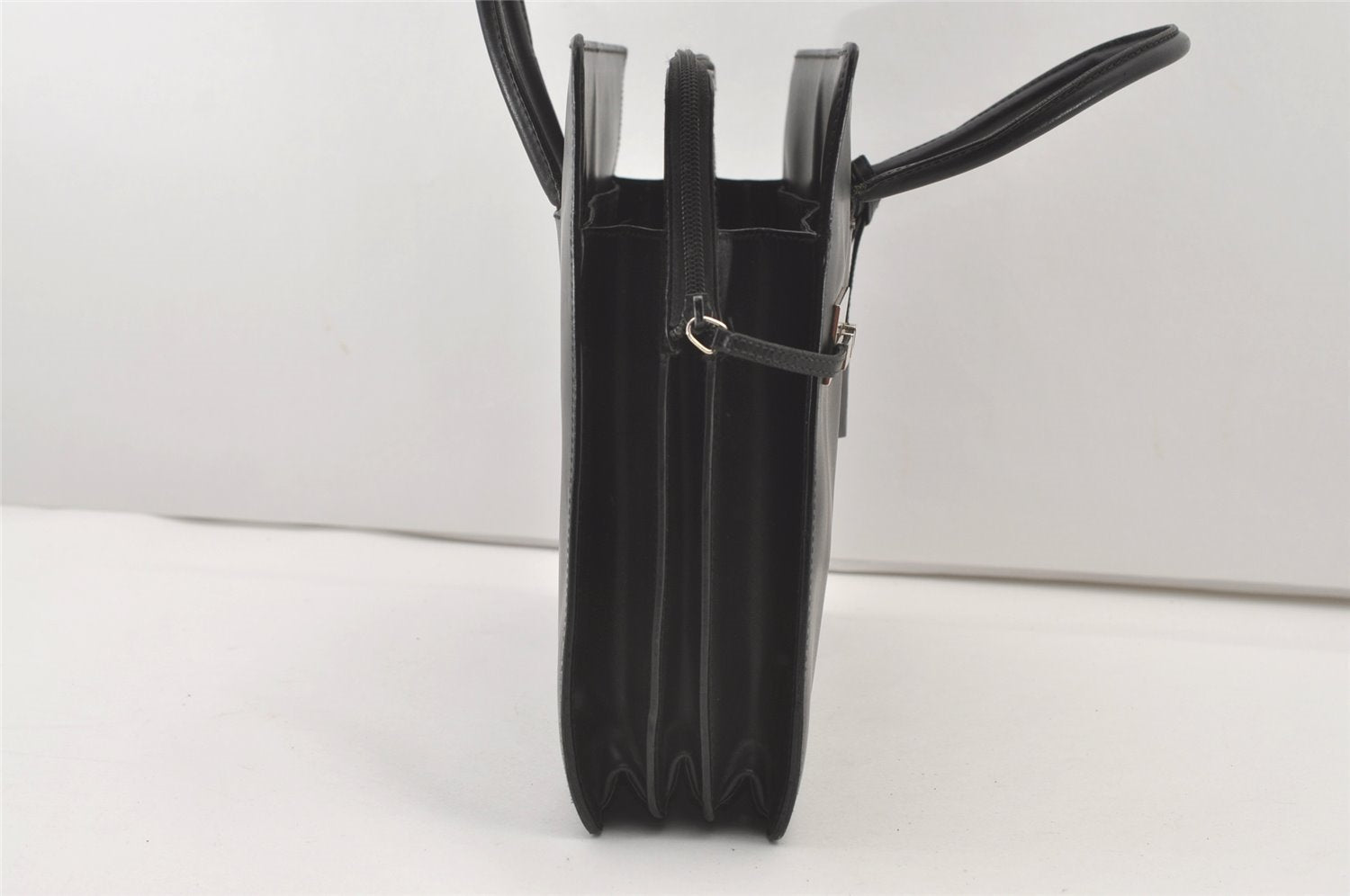 Authentic GUCCI Vintage Briefcase Business Hand Bag Leather 03012 Black 8497I