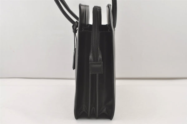 Authentic GUCCI Vintage Briefcase Business Hand Bag Leather 03012 Black 8497I