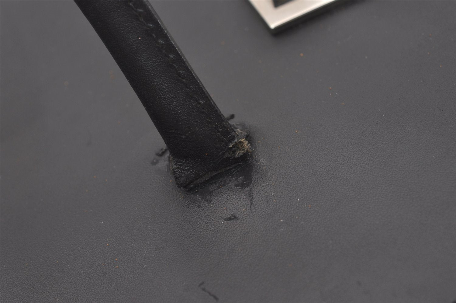 Authentic GUCCI Vintage Briefcase Business Hand Bag Leather 03012 Black 8497I