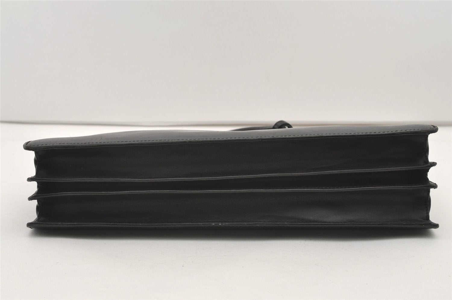 Authentic GUCCI Vintage Briefcase Business Hand Bag Leather 03012 Black 8497I