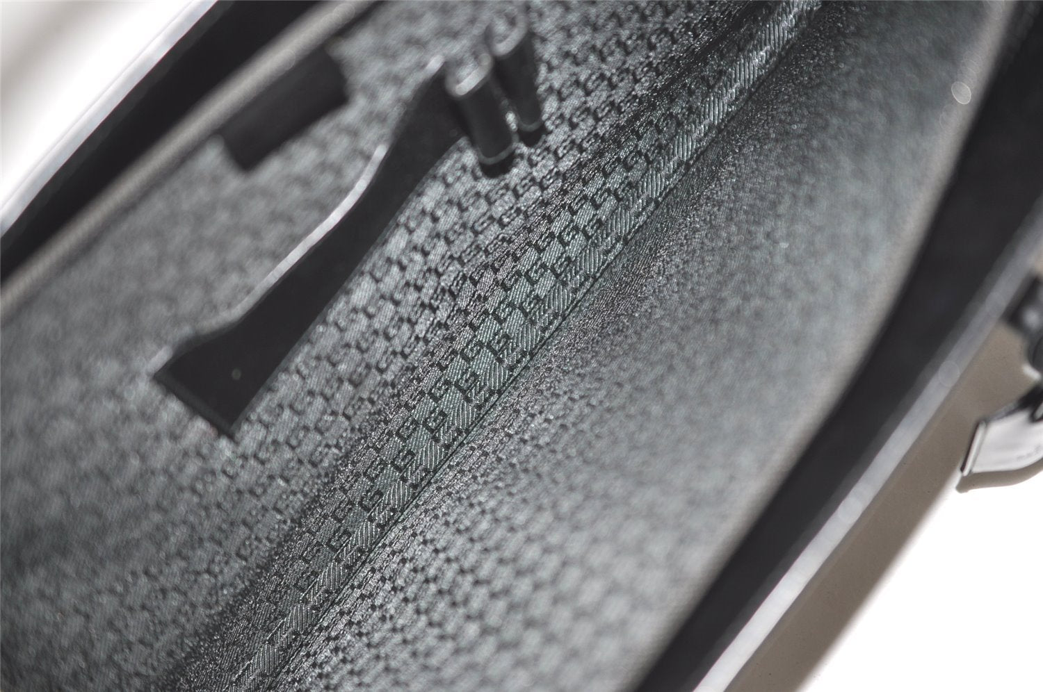 Authentic GUCCI Vintage Briefcase Business Hand Bag Leather 03012 Black 8497I