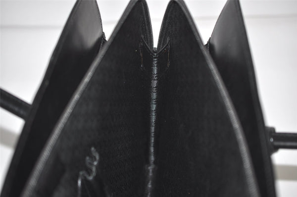 Authentic GUCCI Vintage Briefcase Business Hand Bag Leather 03012 Black 8497I