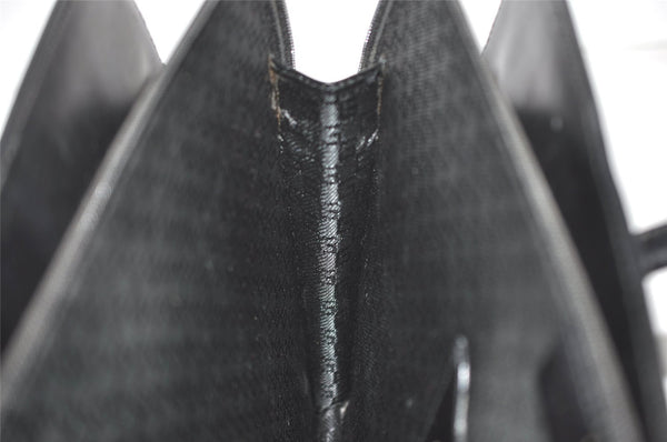 Authentic GUCCI Vintage Briefcase Business Hand Bag Leather 03012 Black 8497I