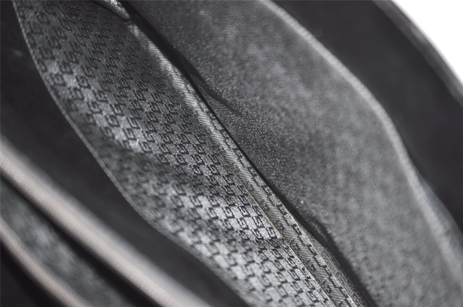 Authentic GUCCI Vintage Briefcase Business Hand Bag Leather 03012 Black 8497I